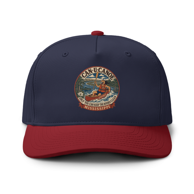 George's Mississippi River Badge two-tone cap — Midnight/Cardinal