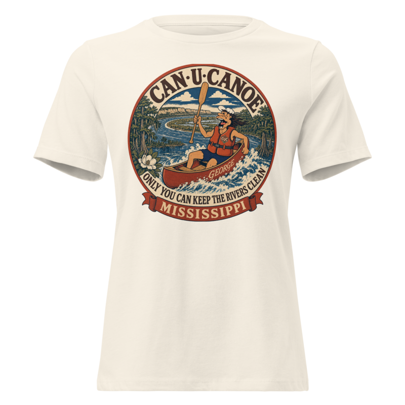 George's Mississippi River Badge women's relaxed tee