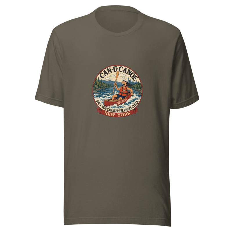 New York Army tee | corrected George tongue | actual Printful production preview