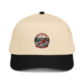 CUC 5‑Panel Cap — George’s Shade Cap | Black/Natural | front | revised approved George placement