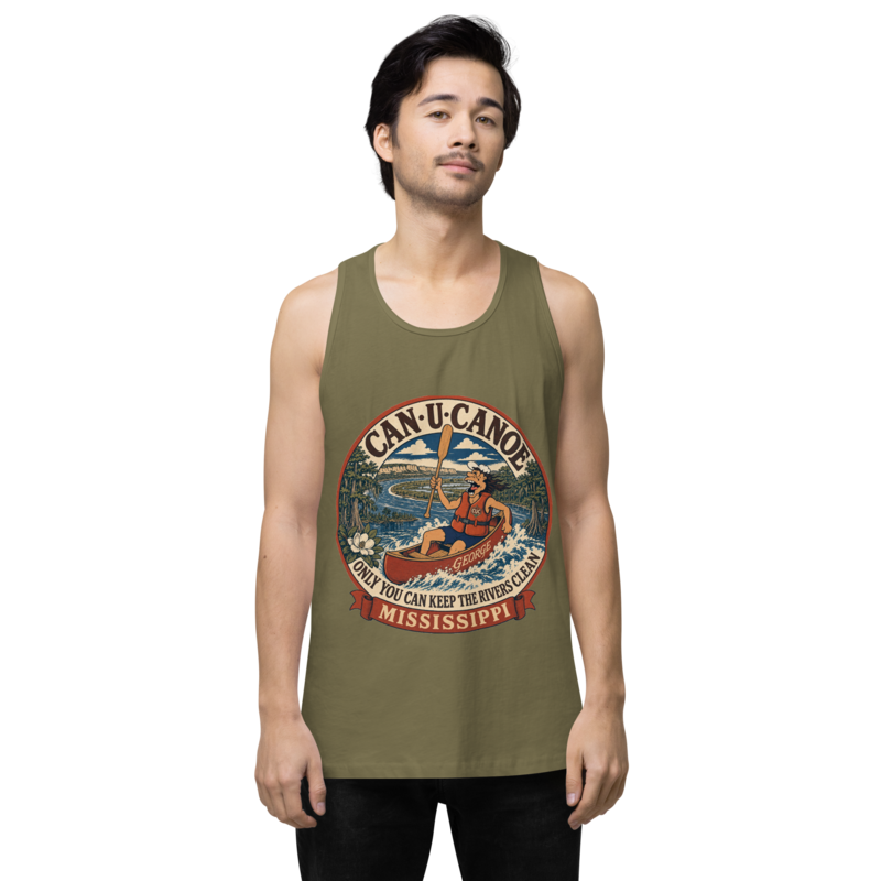George's Mississippi River Badge muscle tank