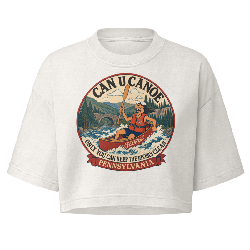 Pennsylvania approved transparent badge | Vintage White | Full-color front print
