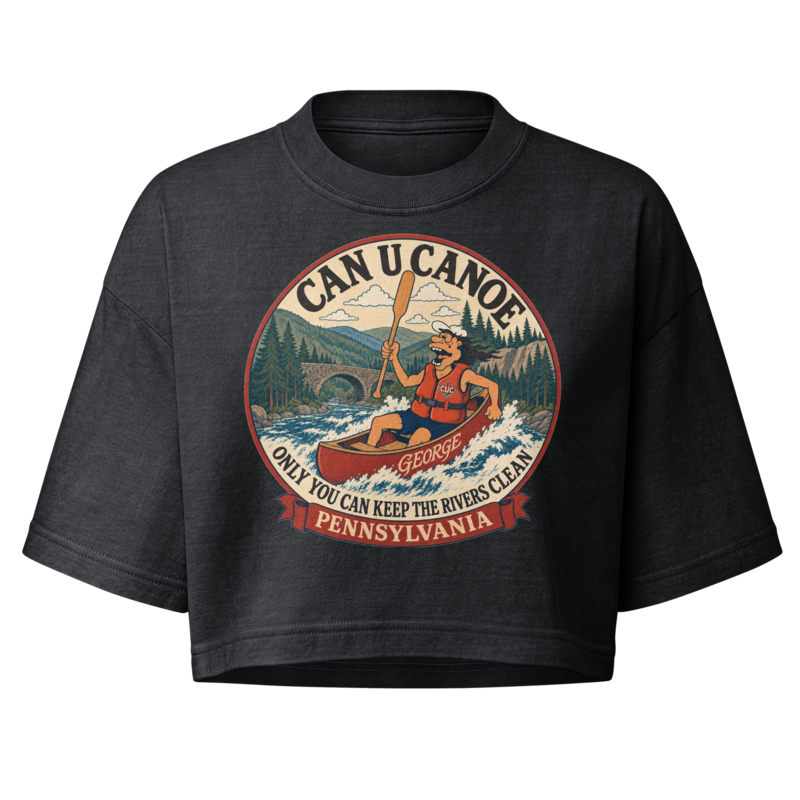 Pennsylvania approved transparent badge | Washed Black | Full-color front print