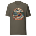 George Mississippi River Badge Unisex Tee mockup in Army Green