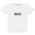 CUC Women's All-Over Print Tee — George's River Run | White | front | newest girl pledge-card artwork