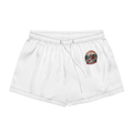 CUC Pajama Shorts — George's Campfire Shorts | Black | XS | approved George campaign artwork | front