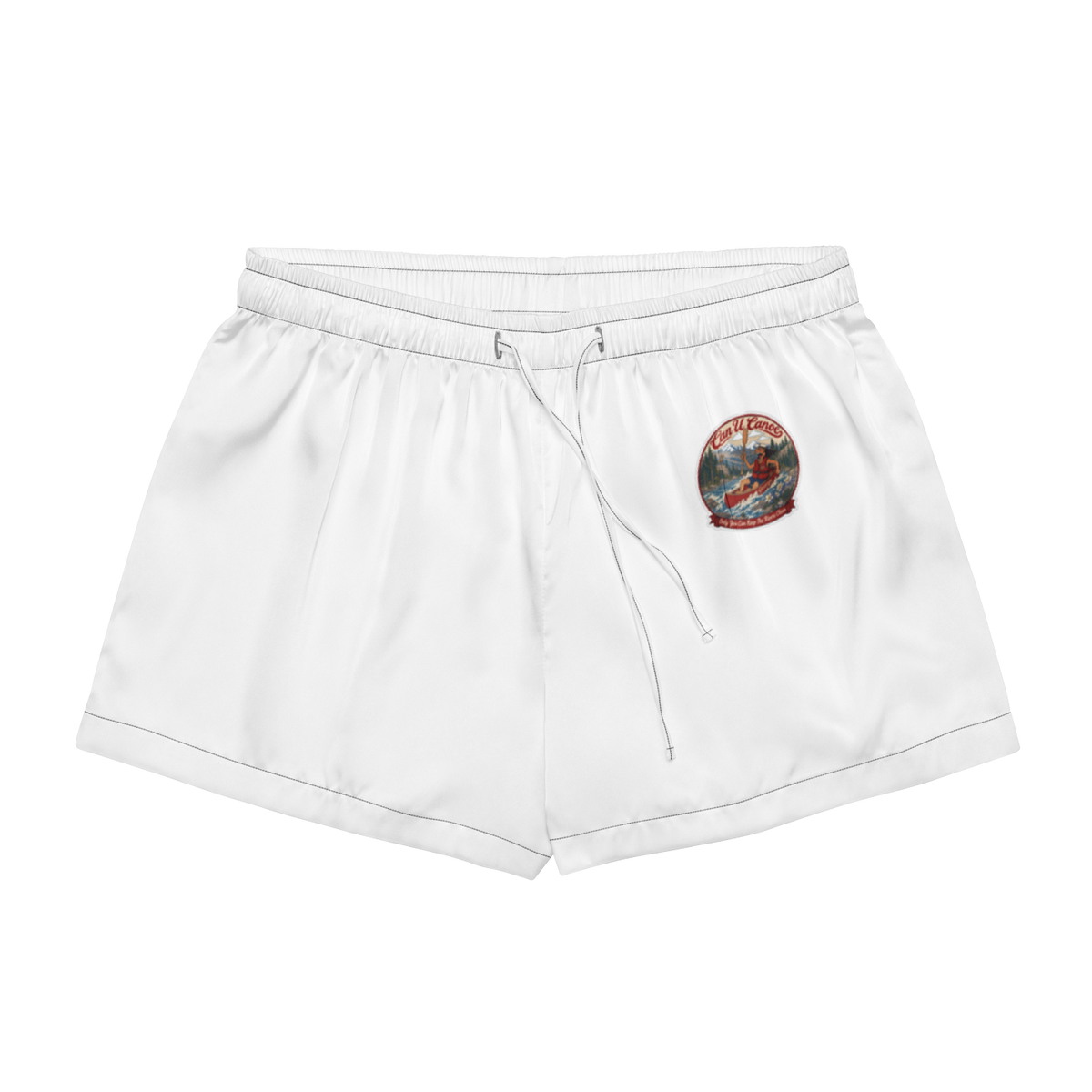 CUC Pajama Shorts — George's Campfire Shorts | Black | XS | approved George campaign artwork | front