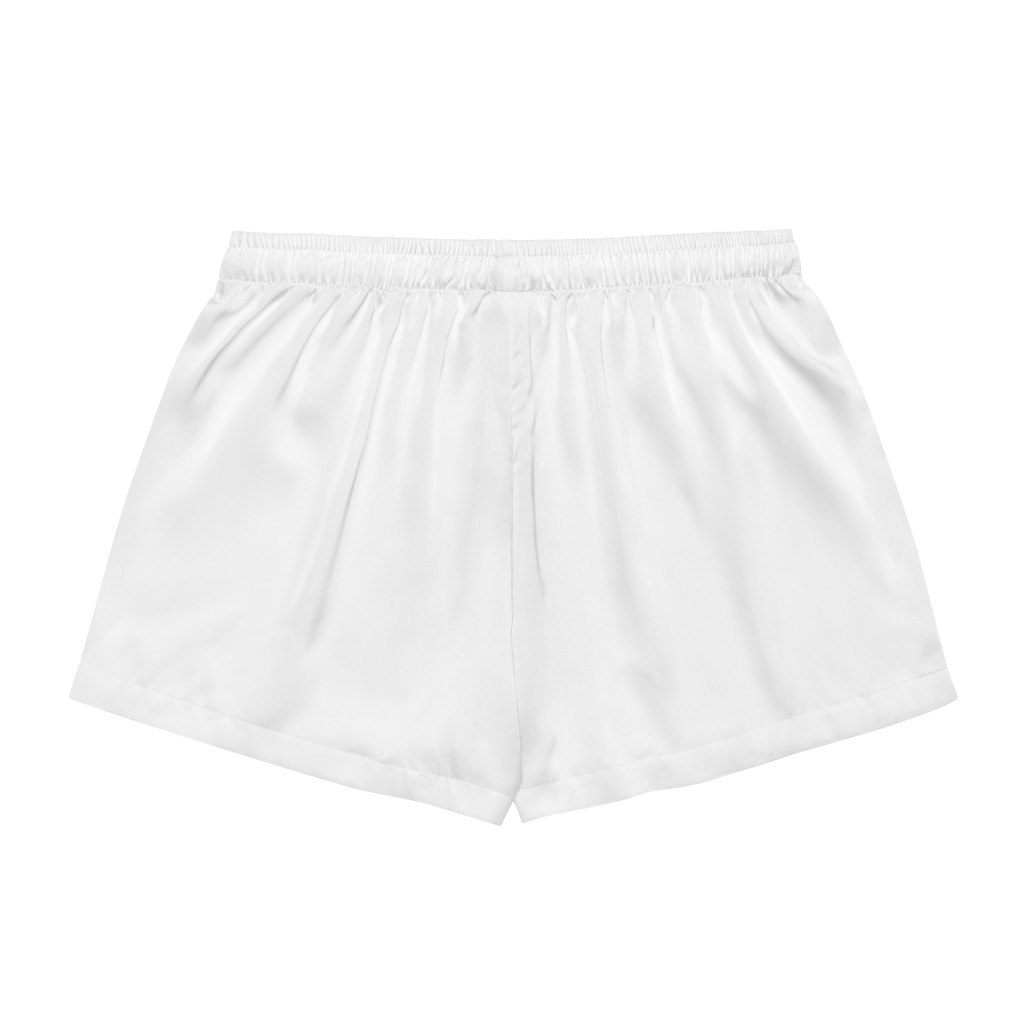 CUC Pajama Shorts — George's Campfire Shorts | White | XS | approved George campaign artwork | back