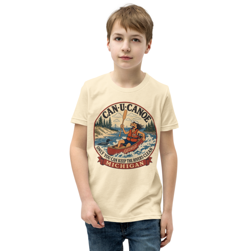 George’s Michigan Junior River Keeper Youth Tee in Natural