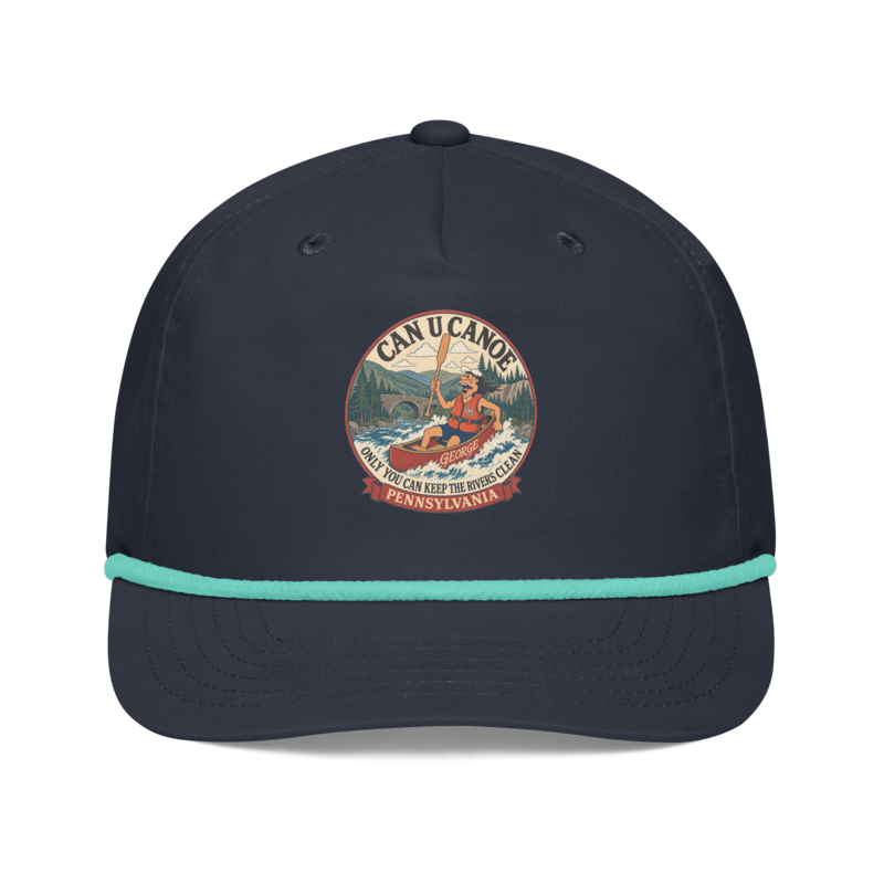 Pennsylvania approved transparent badge | Navy/Mint | Full-color front print