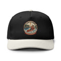 George's Wisconsin River Badge Two-Tone Cap in Black and Natural