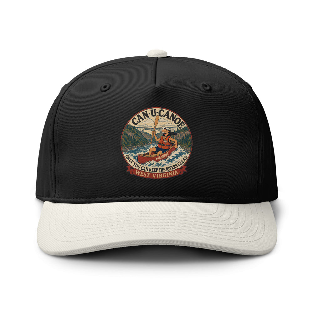 George's West Virginia River Badge two-tone cap - Black/Natural