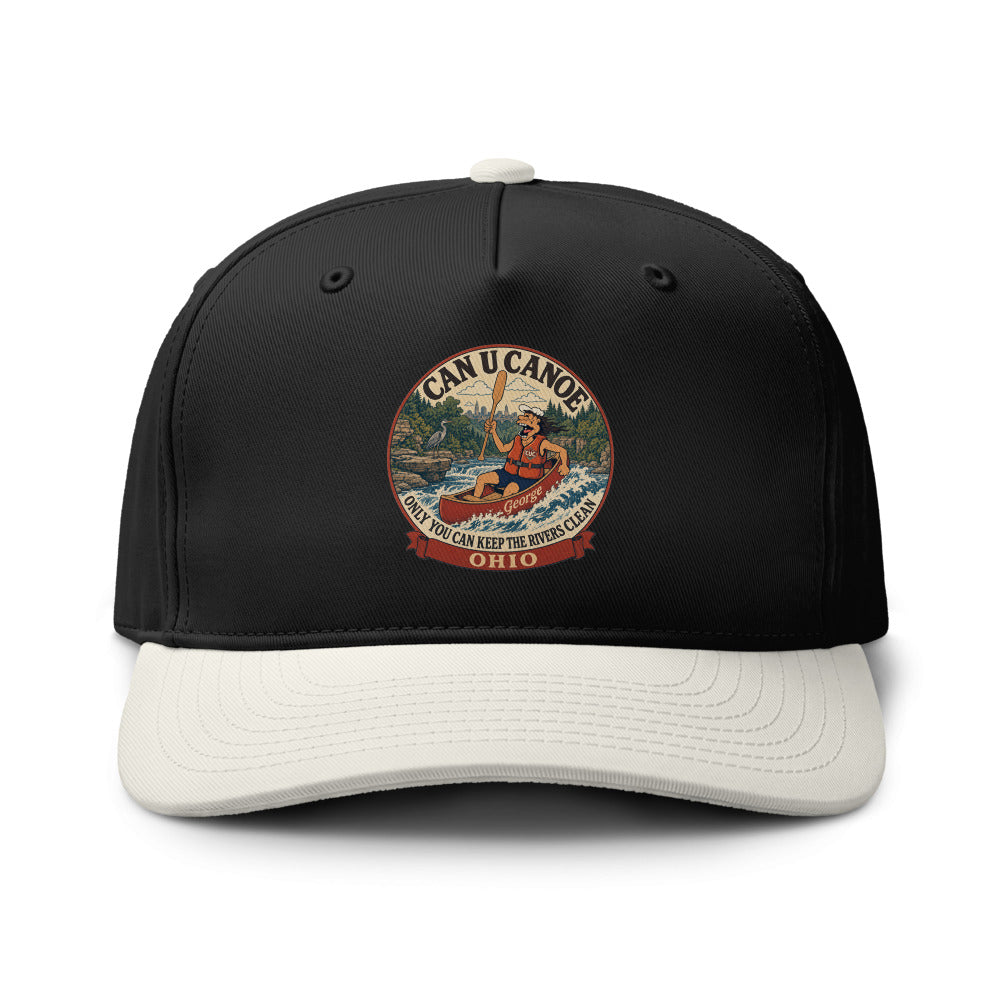 George's Ohio River Badge two-tone cap - Black/Natural