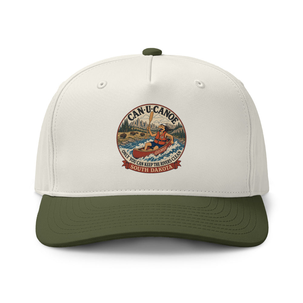 South Dakota River Badge two-tone cap in Natural and Army