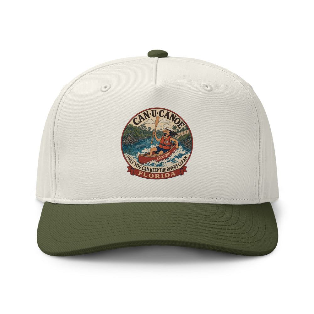 George's Florida River Badge two-tone cap - Natural/Army