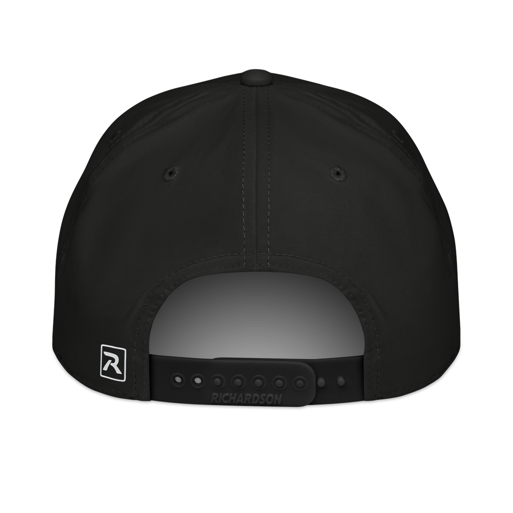 CUC Classic Rope Cap — George’s Rig Line | Black/White | One size | Back | exact approved George badge