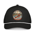 South Dakota River Badge five-panel rope cap in Black/White