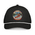 George's Indiana River Badge five-panel rope cap - Black/White