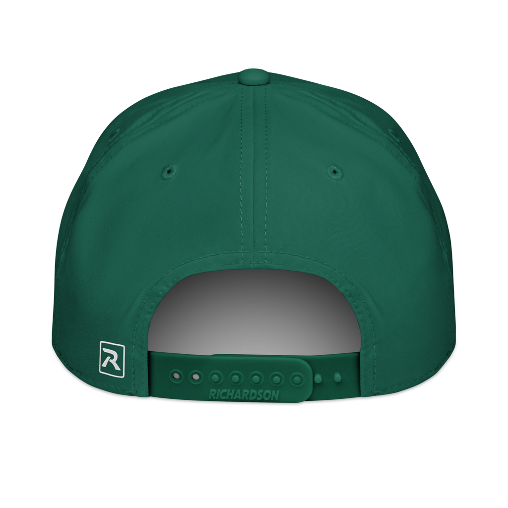 CUC Golf Rope Cap — George’s Fairway Paddler Cap | Kelly/White | One size | Back | exact approved George badge