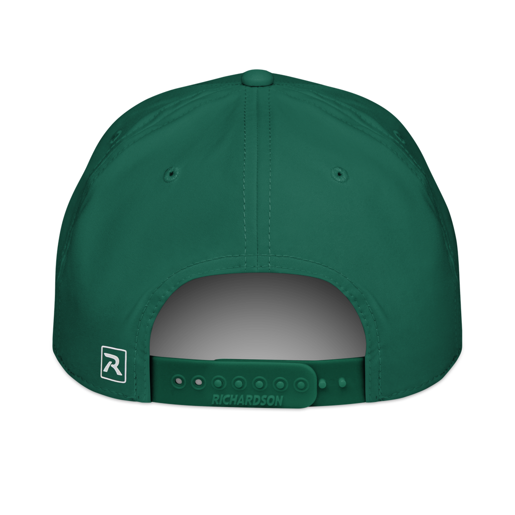 CUC Classic Rope Cap — George’s Rig Line | Kelly/White | One size | Back | exact approved George badge