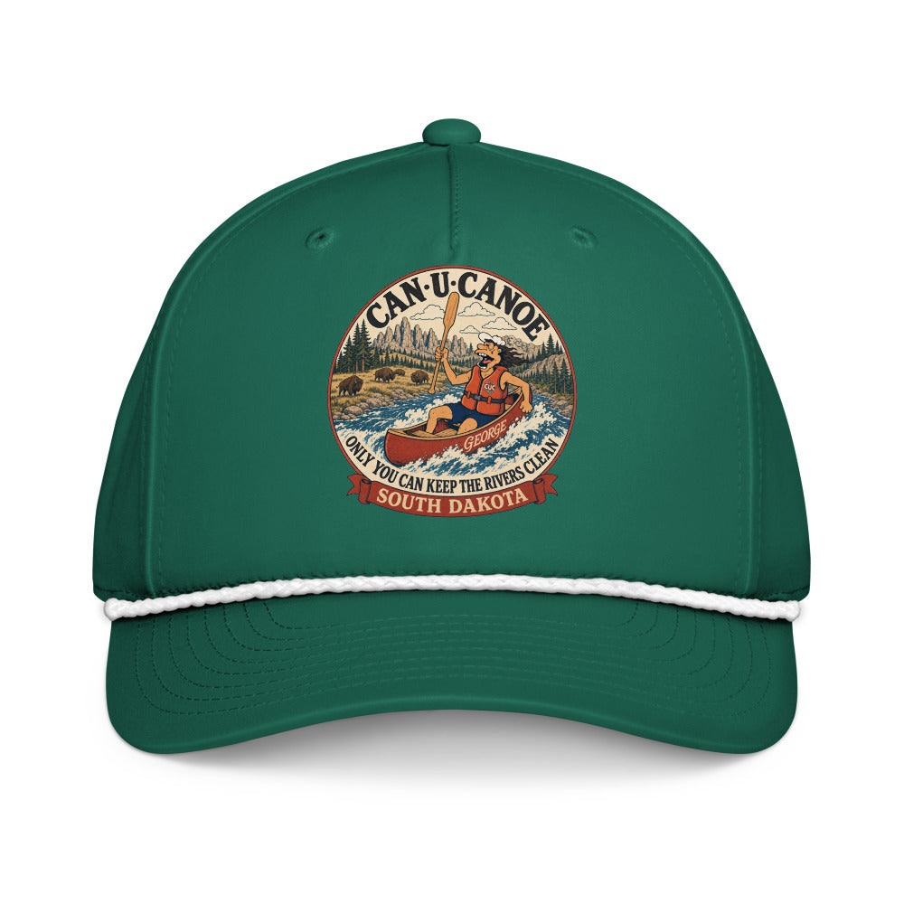 South Dakota River Badge five-panel rope cap in Kelly/White