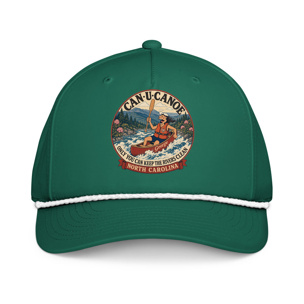 George's North Carolina River Badge five-panel rope cap - Kelly/White
