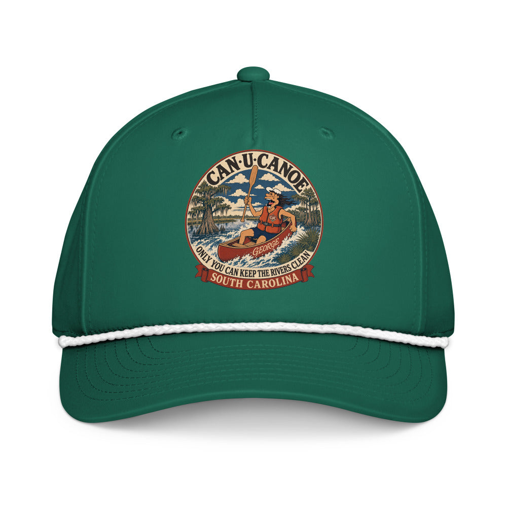 George's South Carolina River Badge five-panel rope cap - Kelly/White