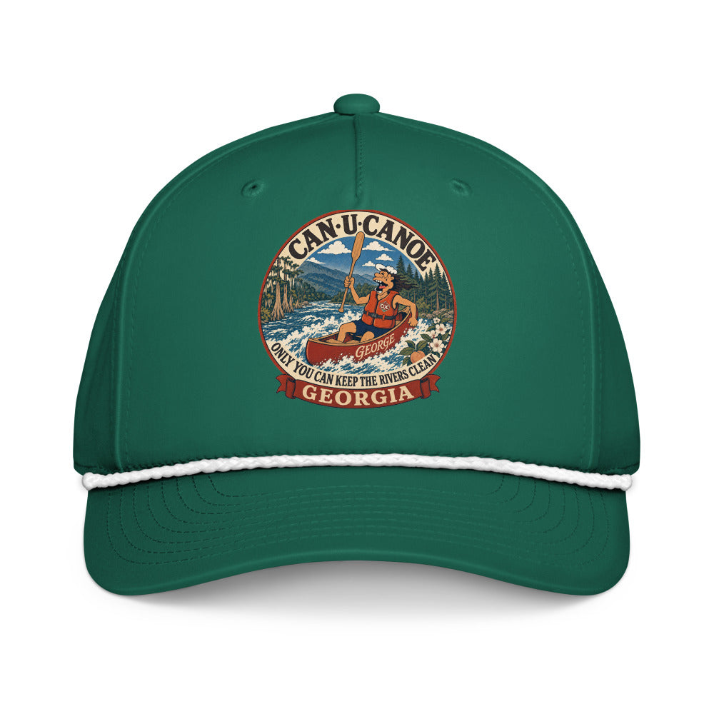 George's Georgia River Badge five-panel rope cap - Kelly/White