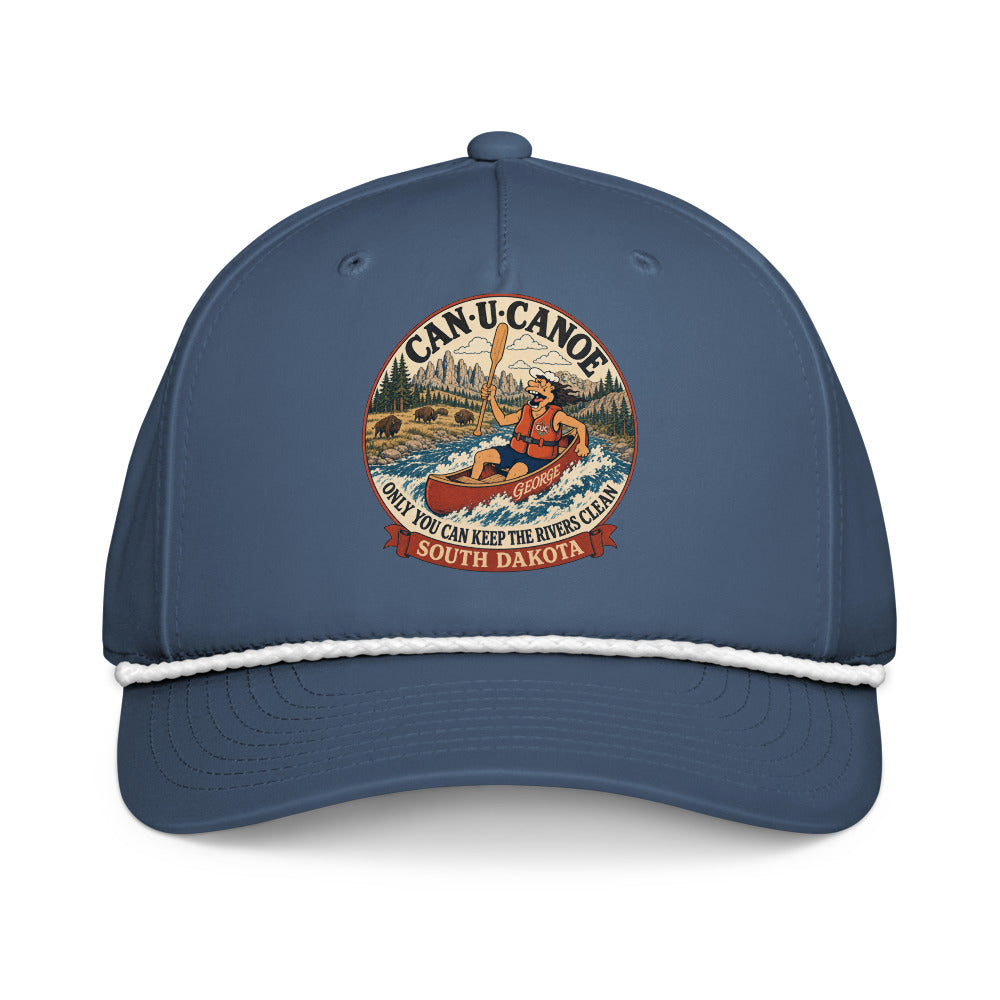 South Dakota River Badge five-panel rope cap in Light Blue/White