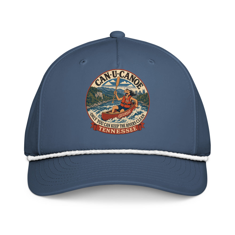 George's Tennessee River Badge five-panel rope cap - Light Blue/White