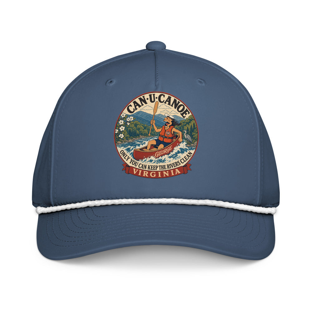 George's Virginia River Badge five-panel rope cap - Light Blue/White