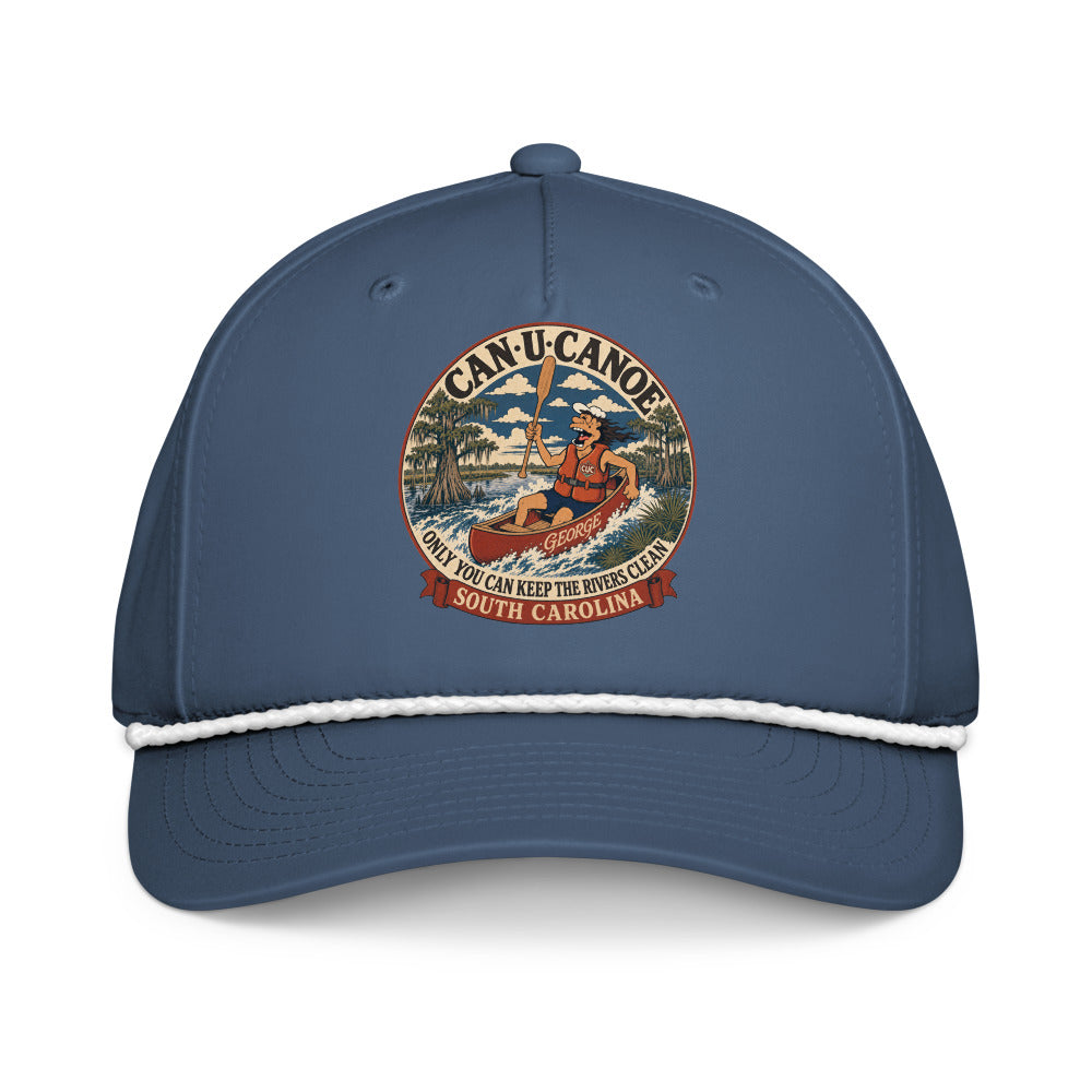 George's South Carolina River Badge five-panel rope cap - Light Blue/White