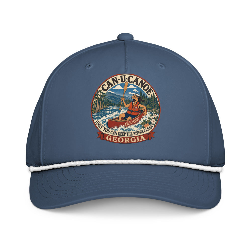 George's Georgia River Badge five-panel rope cap - Light Blue/White