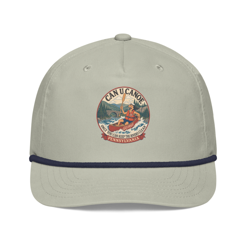 Pennsylvania approved transparent badge | Lt Gray/Navy | Full-color front print