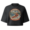 George's Mississippi River Badge garment-dye crop tee — Washed Black