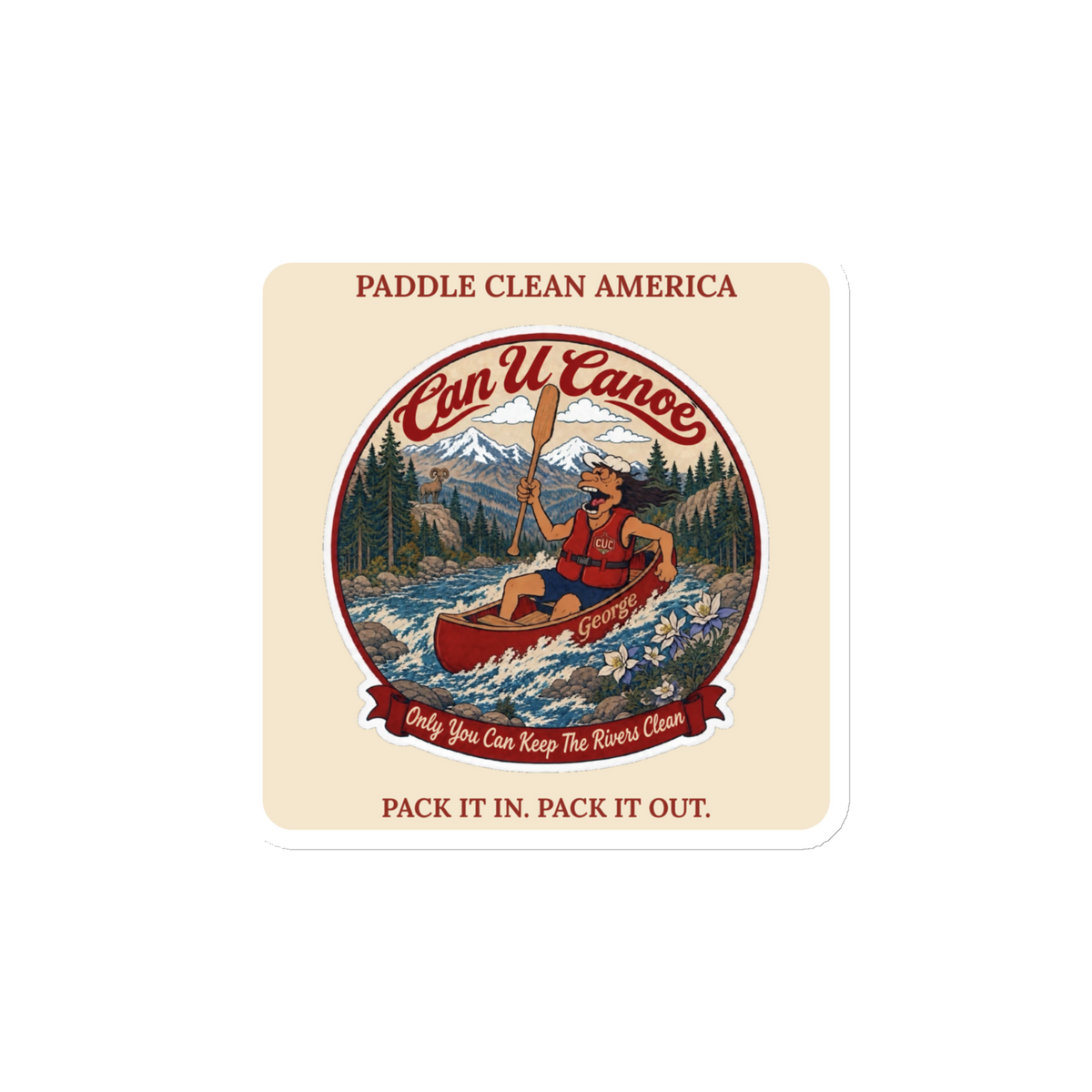 CUC Magnet — George’s Dockside Magnet | White | 4″×4″ | approved George campaign artwork