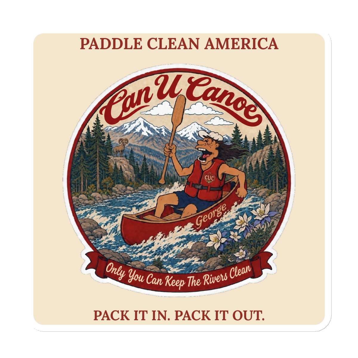 CUC Magnet — George’s Dockside Magnet | White | 6″×6″ | approved George campaign artwork