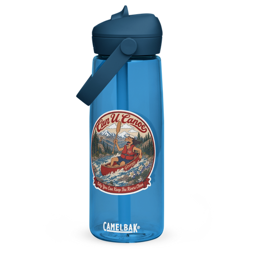 CUC Flip Straw Water Bottle (premium) — George’s Pro Bottle | Oxford Blue | 25 oz | default | exact approved George badge