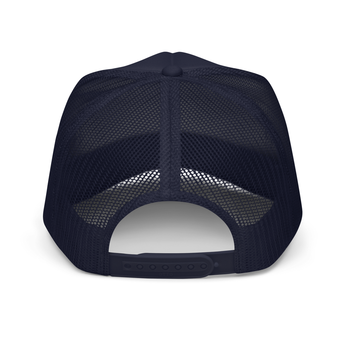 CUC Foam Trucker Hat — George’s Cab View | Navy | back | newest boy pledge-card artwork