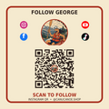 Follow George QR Sticker artwork