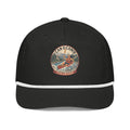 Colorado River Badge golf rope cap in Black/White