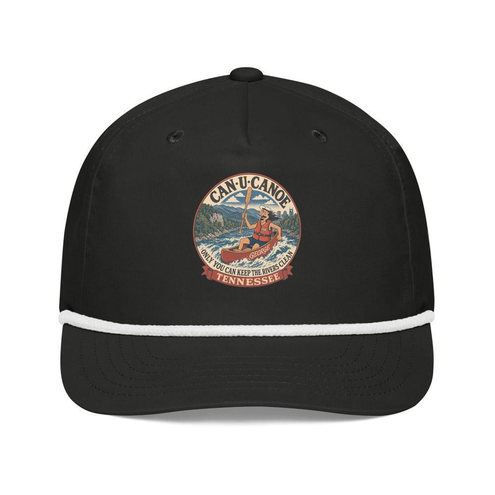 George's Tennessee River Badge golf rope cap - Black/White