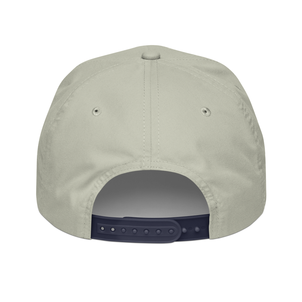 CUC Golf Rope Cap — Trail Edition | Lt Gray/Navy | back | revised approved George placement