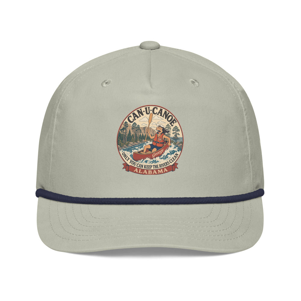 George's Alabama River Badge golf rope cap - Lt Gray/Navy