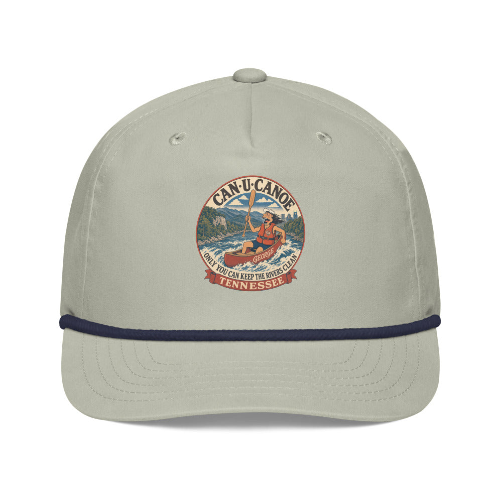 George's Tennessee River Badge golf rope cap - Lt Gray/Navy