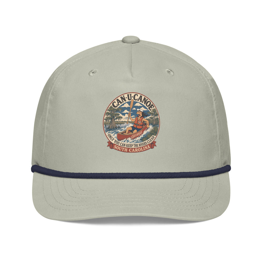 George's South Carolina River Badge golf rope cap - Lt Gray/Navy