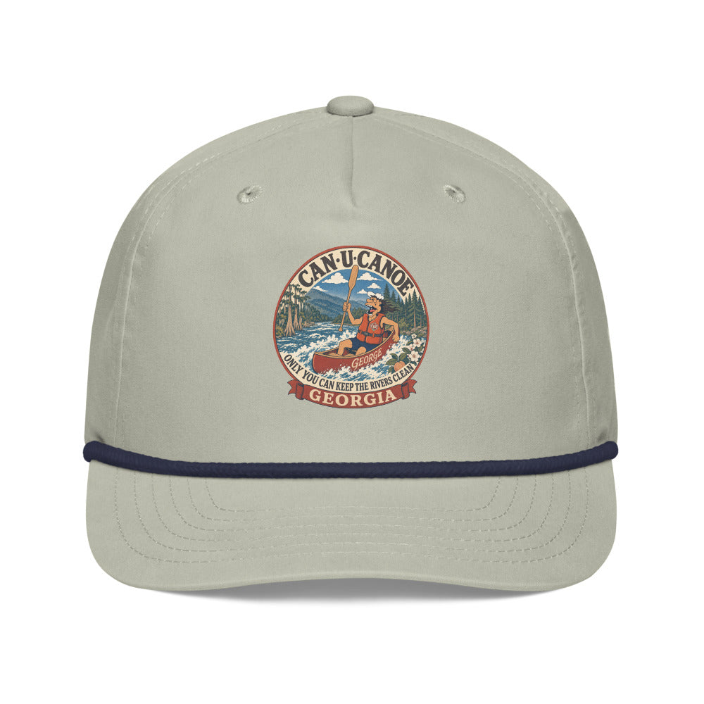George's Georgia River Badge golf rope cap - Lt Gray/Navy