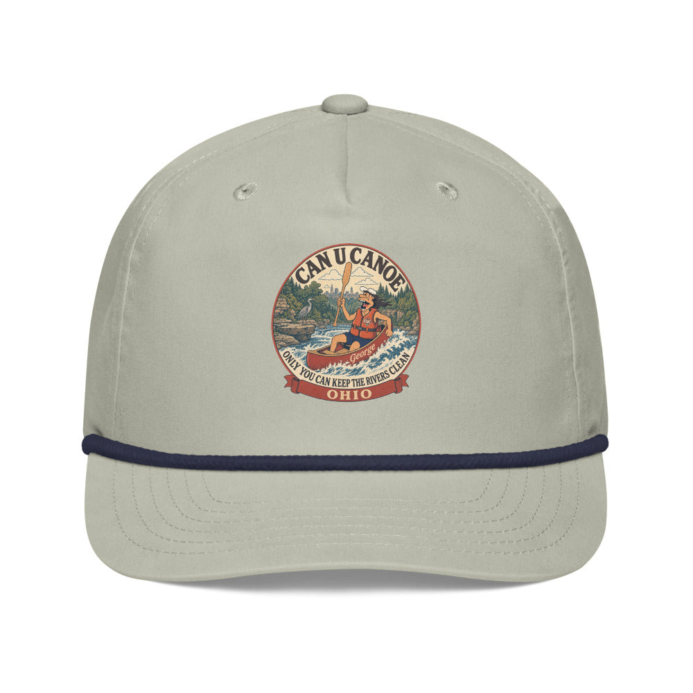 George's Ohio River Badge golf rope cap - Lt Gray/Navy