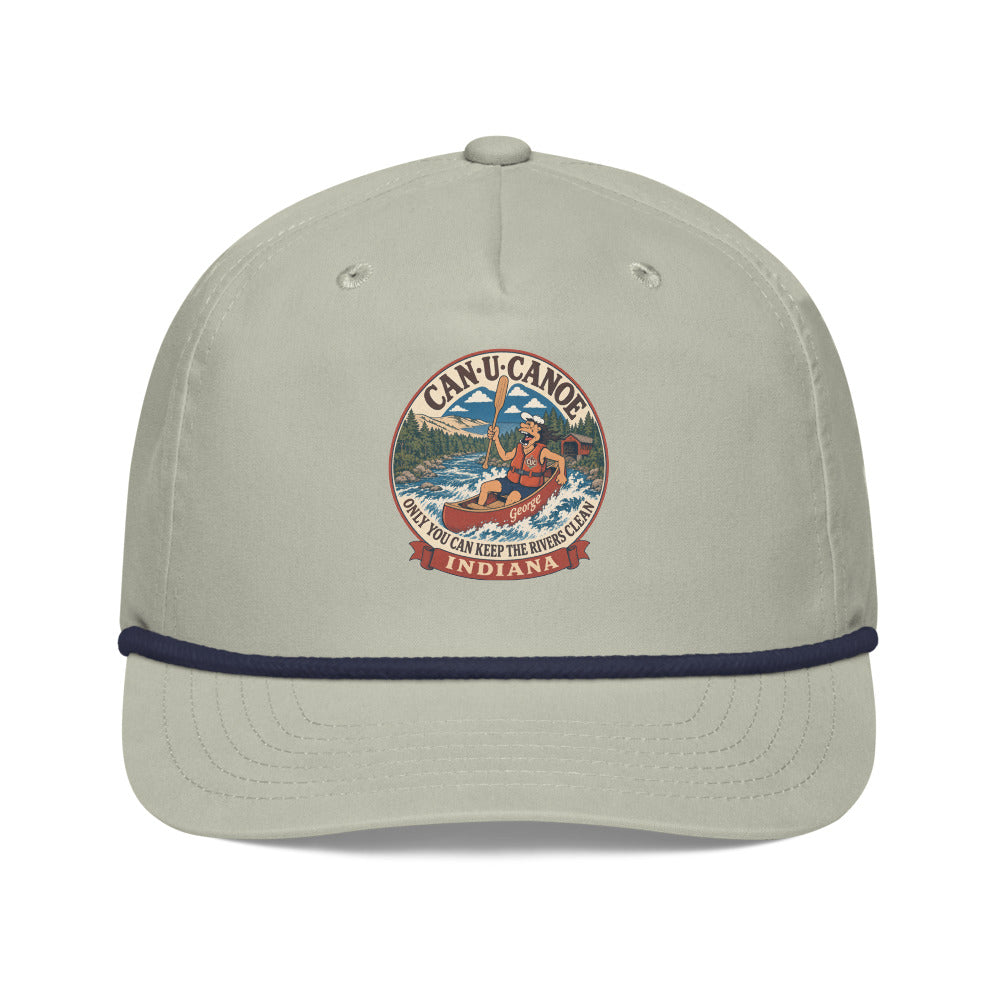 George's Indiana River Badge golf rope cap - Lt Gray/Navy