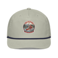 CUC Golf Rope Cap — Trail Edition | Lt Gray/Navy | front | revised approved George placement